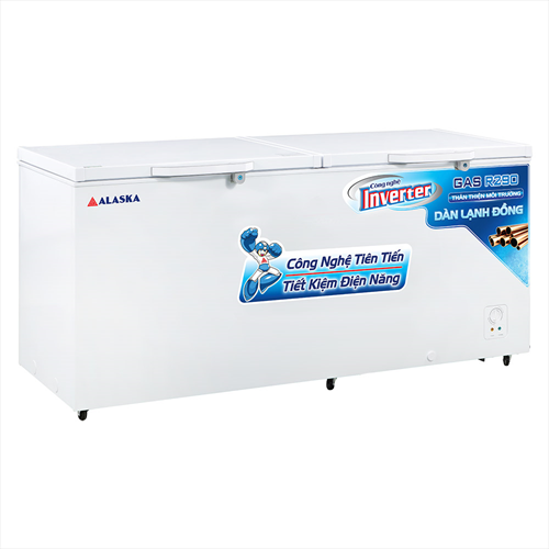 Tủ Đông Alaska HB-1100CI Inverter, 3 Cánh Dàn Lạnh Đồng