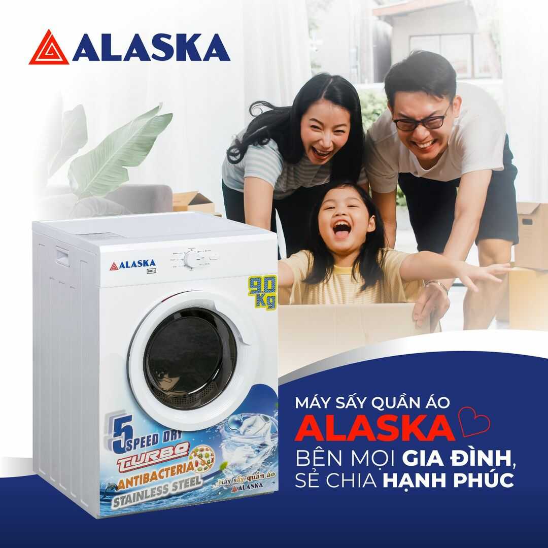 máy sấy quần áo alaska