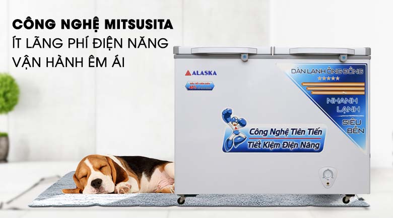 tủ đông alaska sử dụng công nghệ tiết kiệm điện