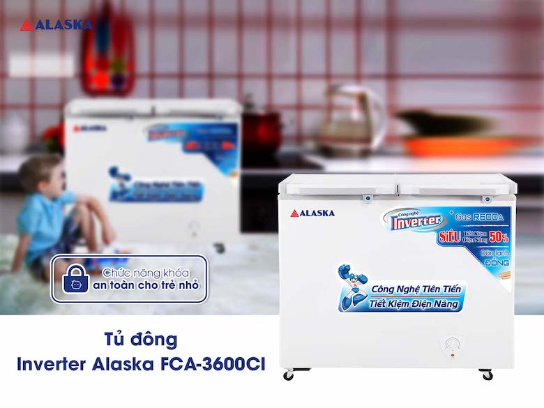 tủ đông mát 350 lít inverter