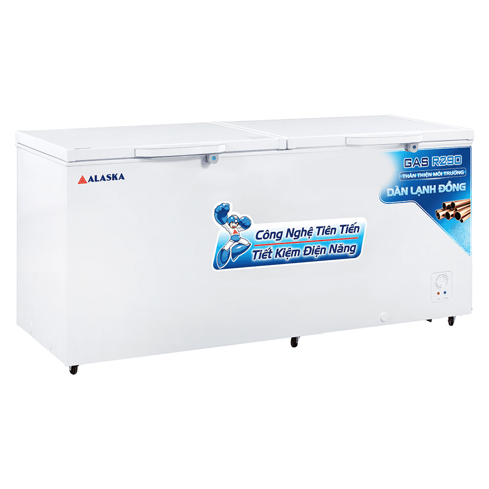 tủ đông alaska HB 1100C dàn lạnh đồng 1100 lút
