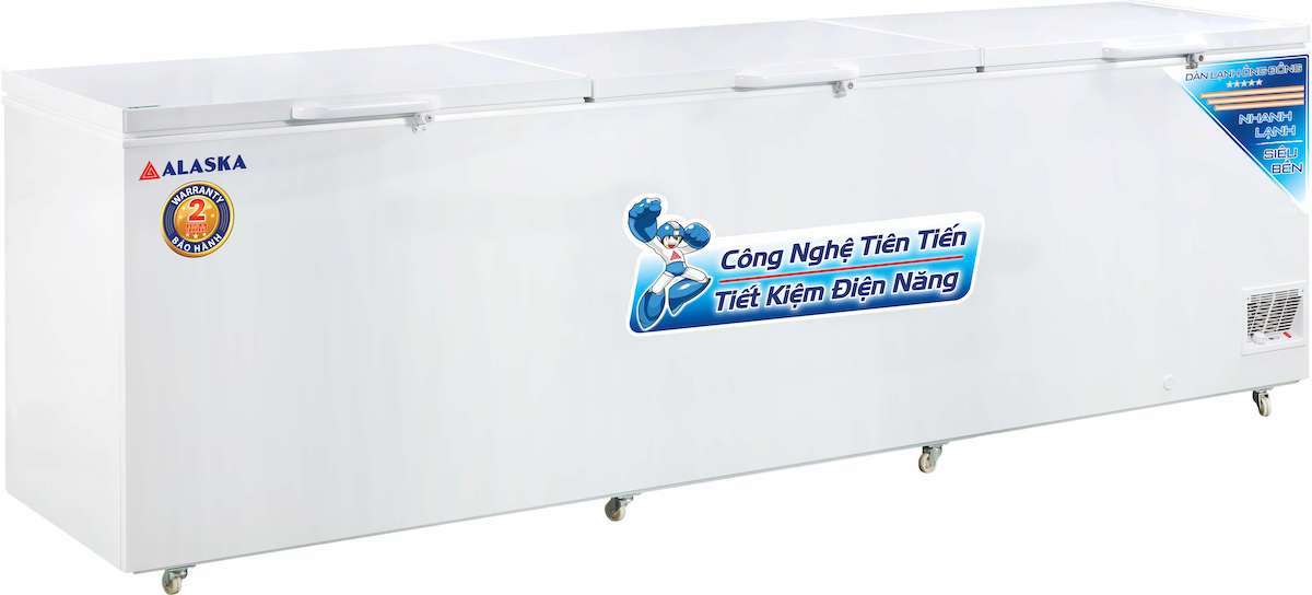 tủ đông alaska 1500 lít dàn lạnh đồng