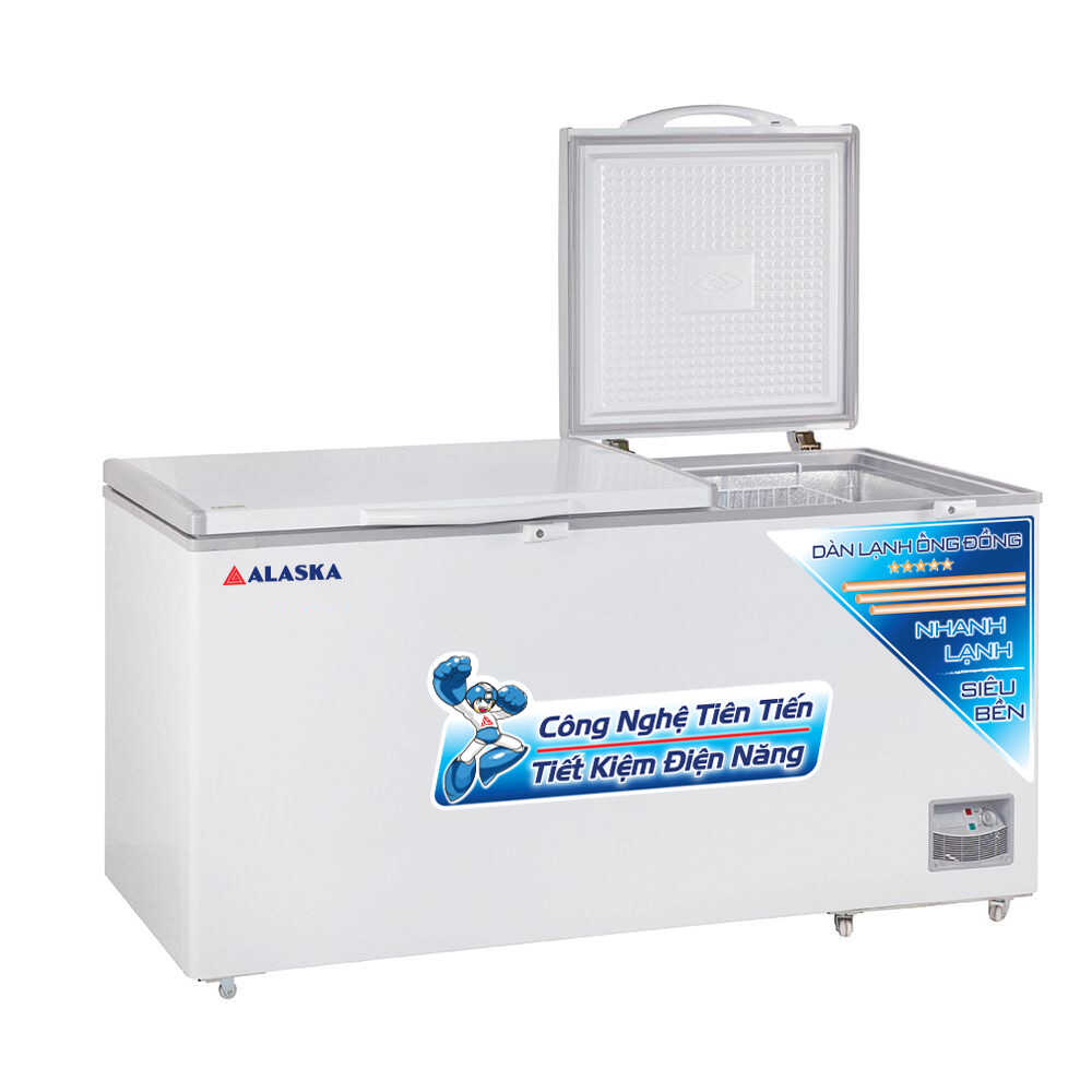 tủ đông dàn đồng 2 cánh 890 lít